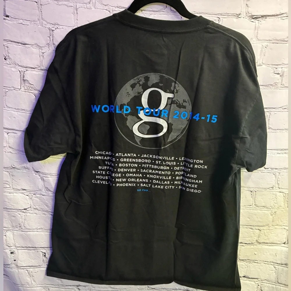 5/$20 Garth Brooks World Tour 2014-2015 Country Music SzL Concert‎ T-shirt Black
